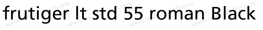 frutiger lt std 55 roman Black字体转换